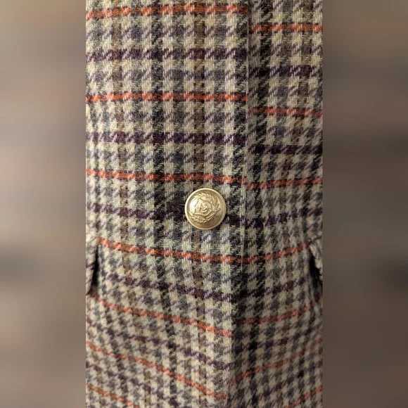 J.crew Regent Blazer with Moon London Fabric Houndstooth Tweed 100% Wool Blazer - Picture 2 of 9